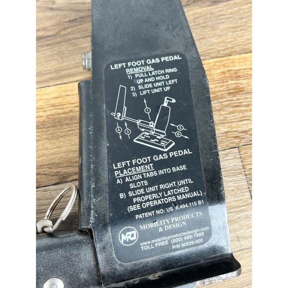 Mobility Products Left Foot Accelerator Gas Pedal Handicap Device Driving Aid - Picture 5 of 11